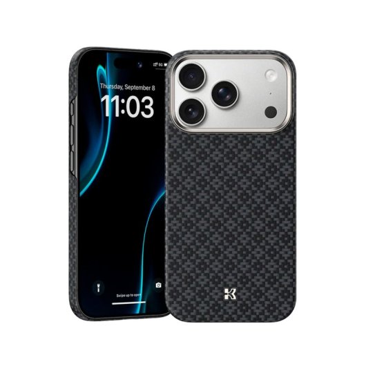 Benks Funda Para Iphone 17 Pro Max – Carcasa Con Magsafe De Fibra Kevlar 1000d Armorgrid Negra, Ultrafina Con Protección De Cámara Y Ajuste Preciso