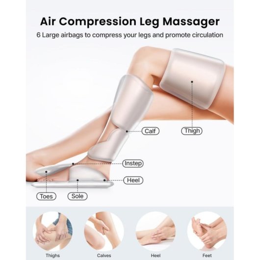 Masajeador de Piernas Renpho Aeria Ultimate Thermal 2 ALM079H Negro