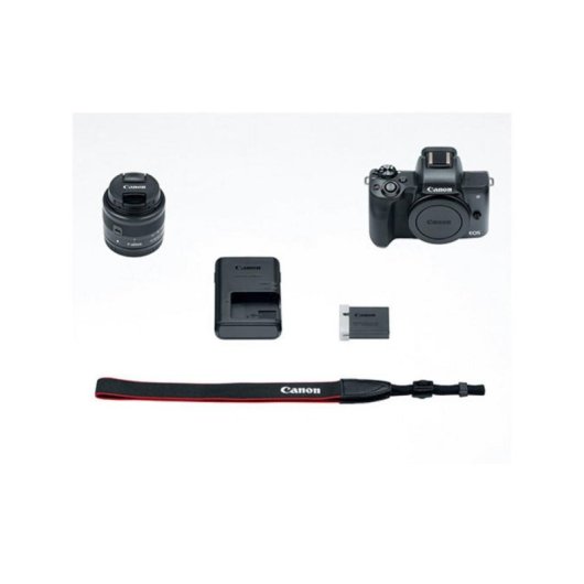 Caméra Mirrorless Canon EOS M50 24.1MP 6000x4000 15-45mm WiFi Bluetooth