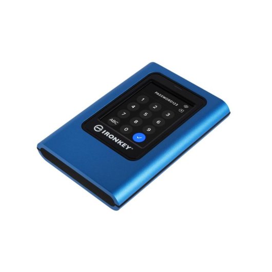 Disco Duro Kingston IronKey Vault Privacy 80 3,84TB SSD 250MB/s Azul táctil