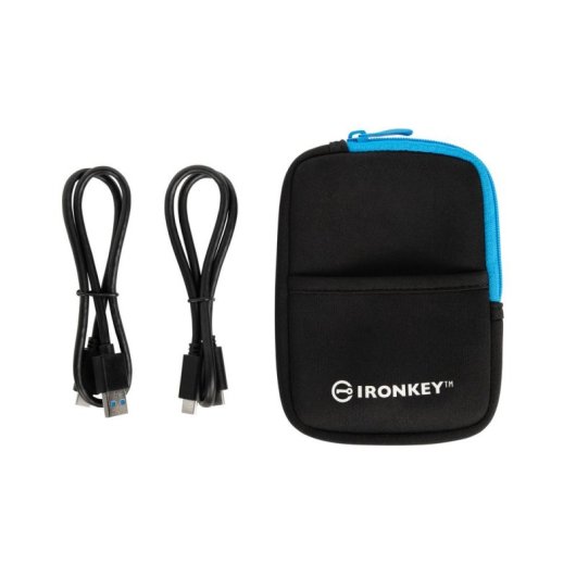 Disco Duro Kingston IronKey Vault Privacy 80 3,84TB SSD 250MB/s Azul táctil