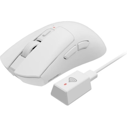 Ratón Genesis Zircon 880 Pro Gaming Bluetooth RF Wireless 30000 DPI Blanco
