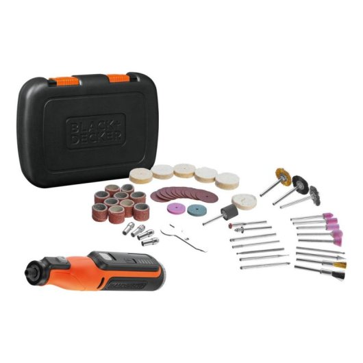 Multiherramienta Rotativa Black & Decker BCRT8IK-XJ 7,2 V Li-Ion 52 accesorios