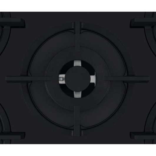 Piastra a gas Hotpoint HAGS 72S BK 4 zone Vetro Nero Integrata