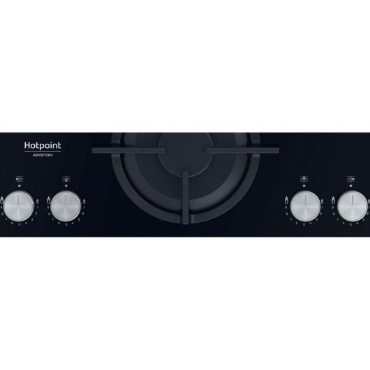 Piastra a gas Hotpoint HAGS 72S BK 4 zone Vetro Nero Integrata