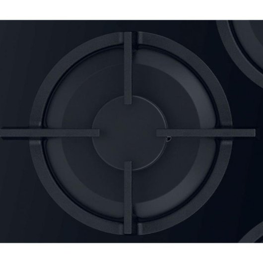 Piastra a gas Hotpoint HAGS 72S BK 4 zone Vetro Nero Integrata