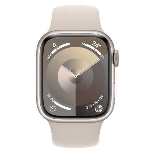 Apple Watch Series 9 Bluetooth GPS 41mm Beige Correa S/M Resistente al Agua IP6X SpO2 Pulsómetro