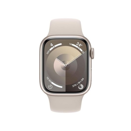 Apple Watch Series 9 Bluetooth GPS 41mm Beige Correa S/M Resistente al Agua IP6X SpO2 Pulsómetro