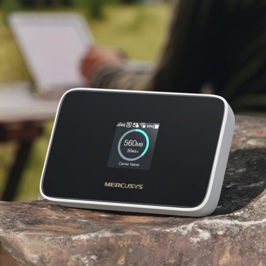 Router Mercusys MT115 4G WiFi 6 150 Mbps Pantalla TFT Batería 10h
