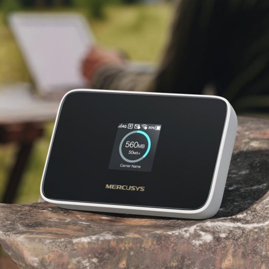 Router Mercusys MT115 4G WiFi 6 150 Mbps Pantalla TFT Batería 10h