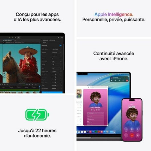 Ordinateur portable Apple MacBook Pro 16,2" Apple M5 Max 36Go 2To SSD macOS Tahoe Apple GPU Écran Liquid Retina
