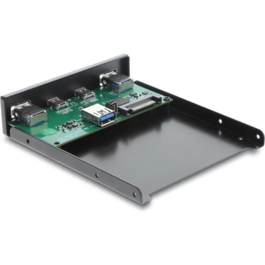 Painel frontal Delock com 2 USB Type-C e 2 USB Type-A 10 Gbps