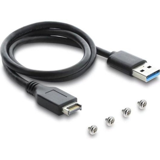 Painel frontal Delock com 2 USB Type-C e 2 USB Type-A 10 Gbps