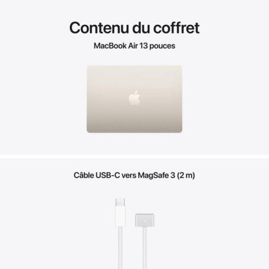 Ordinateur portable Apple MacBook Air M5 13,6" Apple M5 24GB 1TB SSD Apple GPU macOS Tahoe