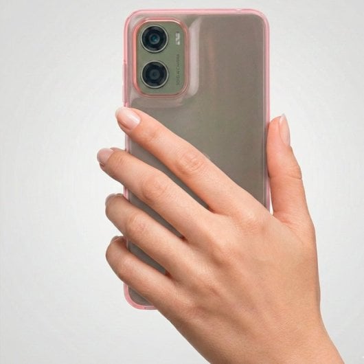Capa para smartphone Silicone Flexível Antiderrapante Antichoque para Motorola Moto G06