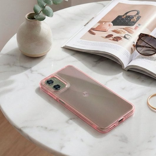 Capa para smartphone Silicone Flexível Antiderrapante Antichoque para Motorola Moto G06