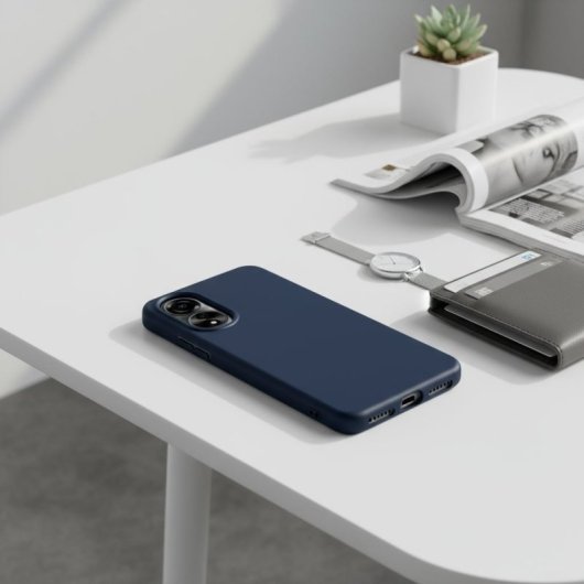 Funda pour smartphone Ultra Douce Silicone Antidérapante Microfibre pour OPPO A17