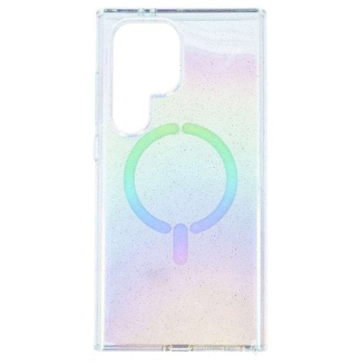 Custodia per smartphone Purpurina Compatibile MagSafe Brillante per Samsung Galaxy S24 Ultra
