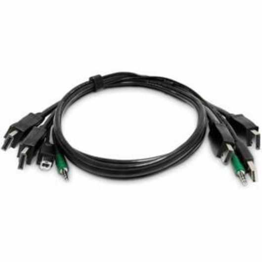 Cable KVM StarTech Double DisplayPort 1,8 m USB Audio