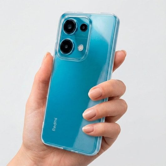 Custodia per smartphone Silicone Trasparente Flessibile Antiscivolo per Xiaomi Redmi Note 14s
