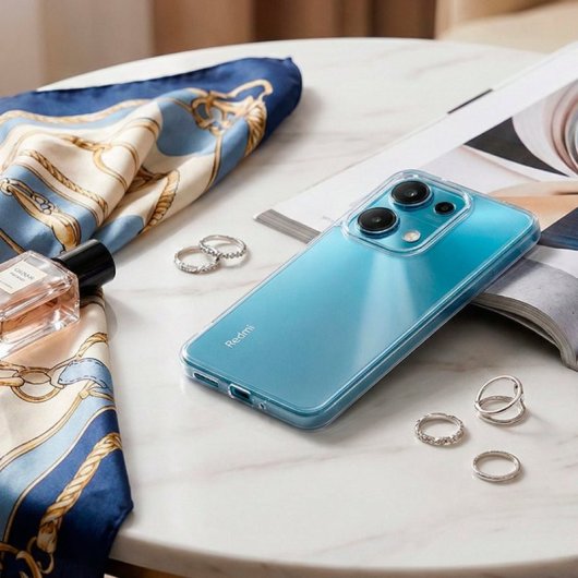 Custodia per smartphone Silicone Trasparente Flessibile Antiscivolo per Xiaomi Redmi Note 14s