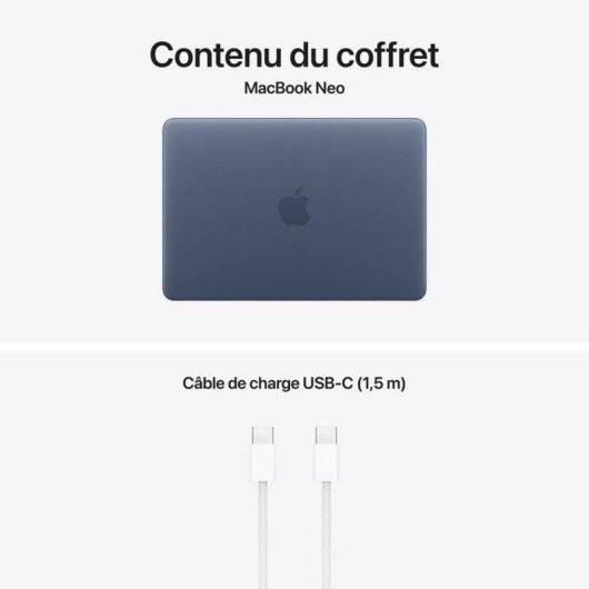 Ordinateur portable Apple MacBook Neo 13" A18 Pro 8GB 256GB SSD Apple GPU macOS Tahoe