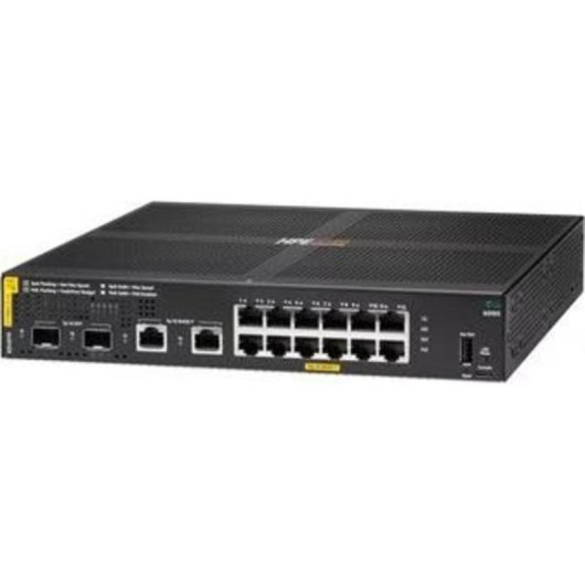 Switch Rack HPE Aruba CX 6000 12p PoE Unmanaged 12 Portos RJ45 e 2 SFP