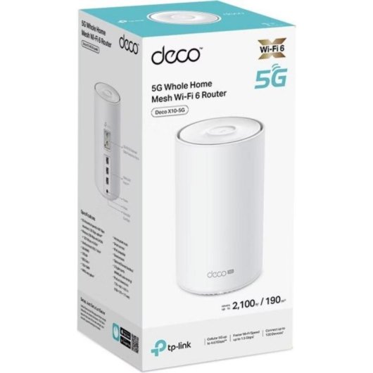Router TP-Link Deco X10-5G WiFi 6 5G Mesh 4,67 Gbps Dupla Banda