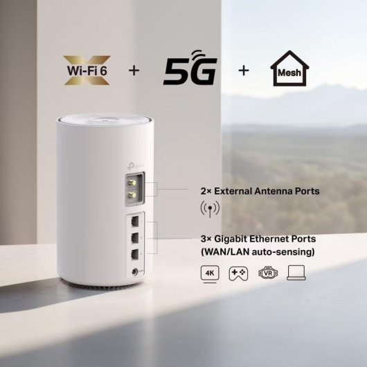 Router TP-Link Deco X10-5G WiFi 6 5G Mesh 4,67 Gbps Dupla Banda