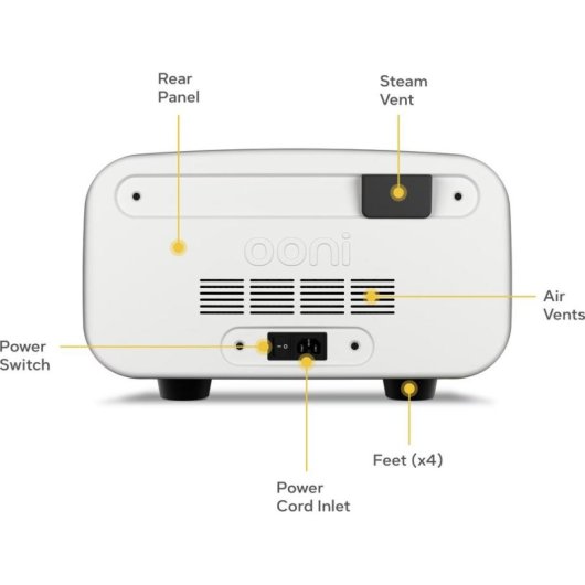 Pizzaofen Eléctrico Ooni Volt 2 1600W 450°C 30 cm
