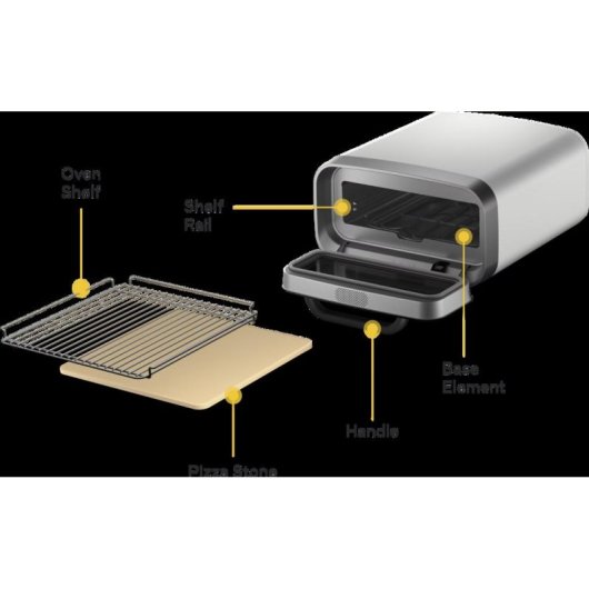 Pizzaofen Eléctrico Ooni Volt 2 1600W 450°C 30 cm