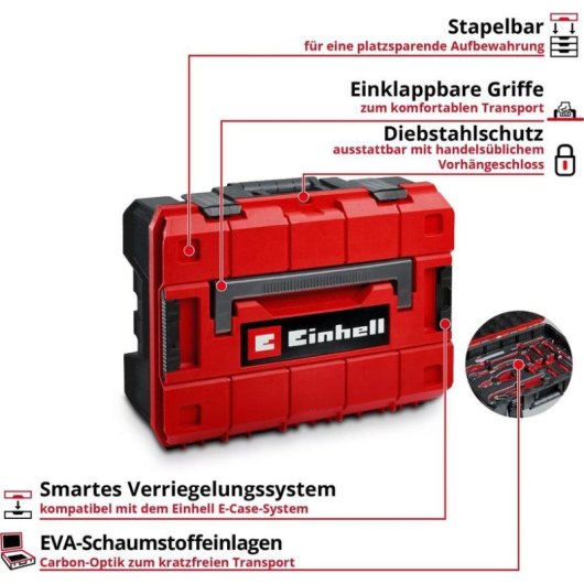 Caja de Herramientas Einhell 153 Piezas E-Case Reparación Electrónica