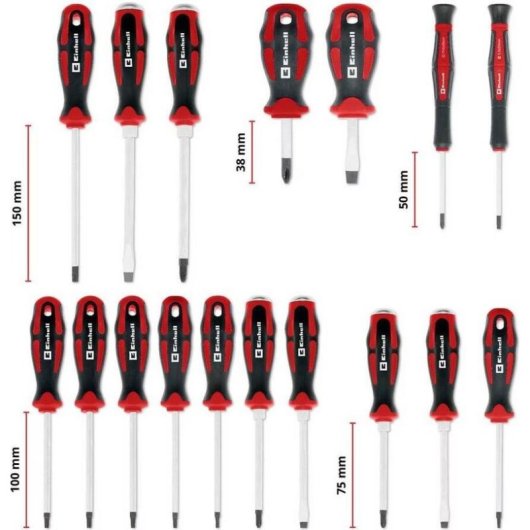 Set di 17 utensili Einhell per custodia attrezzi E-Case S-F