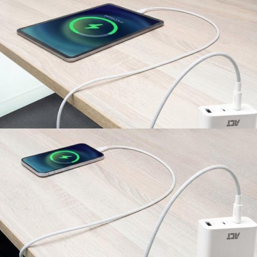USB-C zu USB-C Kabel ACT 240W 2 Meter weiß