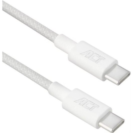 Cavo USB-C a USB-C ACT 60W 1m Bianco