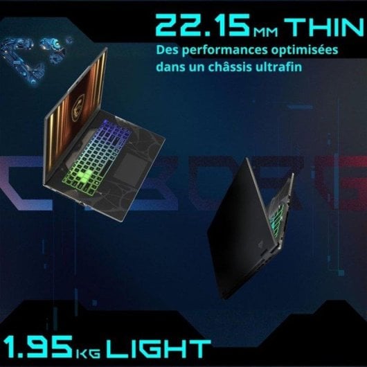 Laptop MSI Cyborg 15 B13WEKG-618XFR 15,6" Intel Core i5-13420H 32GB 512GB SSD RTX 5050 FreeDOS