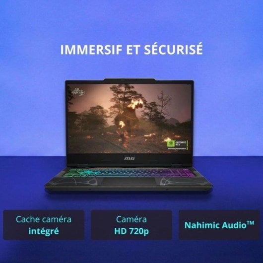 Laptop MSI Cyborg 15 B13WEKG-618XFR 15,6" Intel Core i5-13420H 32GB 512GB SSD RTX 5050 FreeDOS