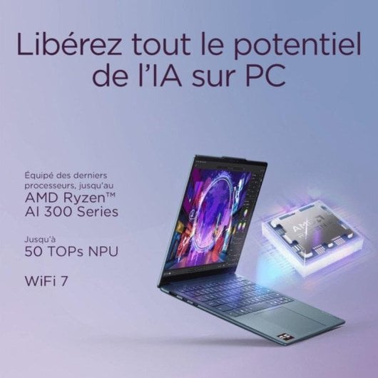 Portátil Lenovo Yoga Slim 7 14AKP10 14" AMD Ryzen AI 7 350 32GB Radeon 860M 1TB SSD Windows 11 ultraligero