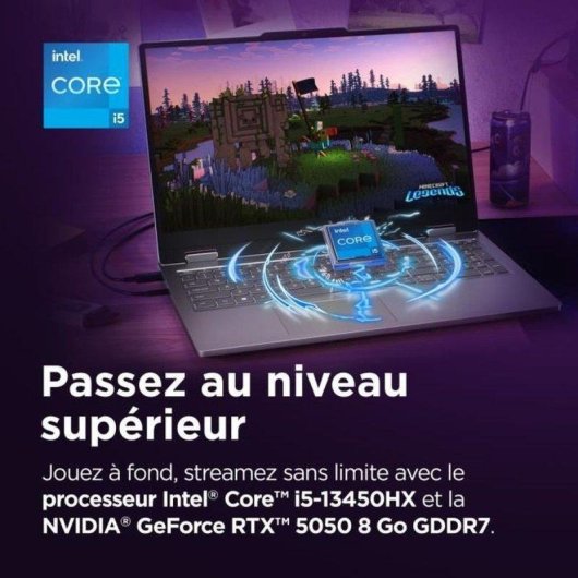 Portátil Lenovo LOQ Essential 15IRX11 15.6" Intel Core i5-13450HX 16GB 512GB SSD RTX 5050 Sin SO