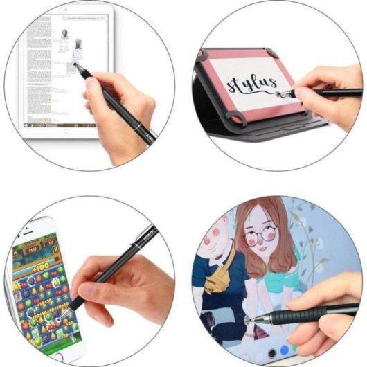 Lápiz Digital Tech-Protect Universal Negro para Tableta y Smartphone