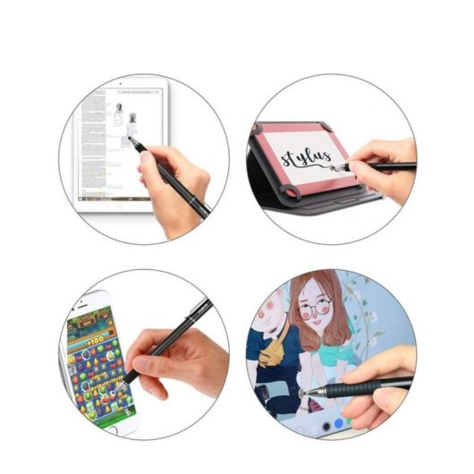 Lápiz Digital Tech-Protect Universal Negro para Tableta y Smartphone