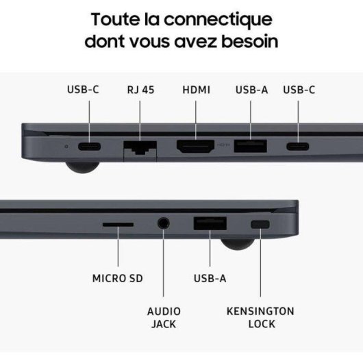 Ordinateur portable Samsung Galaxy Book4 15,6" Intel Core i5-1335U 8Go 256Go SSD Iris Xe Windows 11