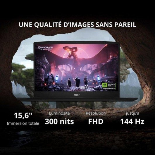 Ordinateur portable MSI Katana 15 HX B14WGK-818XFR 15,6" Intel Core i7-14650HX 32GB 512GB SSD RTX 5070 FreeDOS