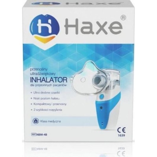 Inhalador Siateczkowy Haxe NBM-4B Ultradźwiękowy Portátil Azul