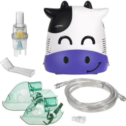 Inhalador Promedix PR-810 Krówka Tumulto Infantil Compressor Nebulizador
