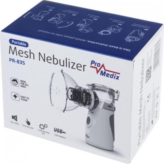 Inhalador Nebulizador ProMedix PR-835 Inalador Portátil Sin Cables
