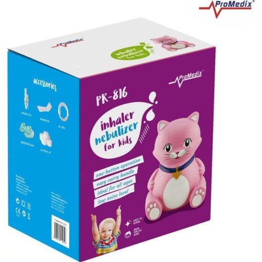 Inhalador ProMedix PR-816 Kot para niños nebulizador con compresor