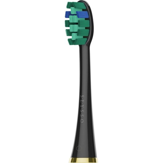 Cepillo de Dientes Sónico Seysso Gold Black 5 Modos 3 Cabezales Temporizador Estuche