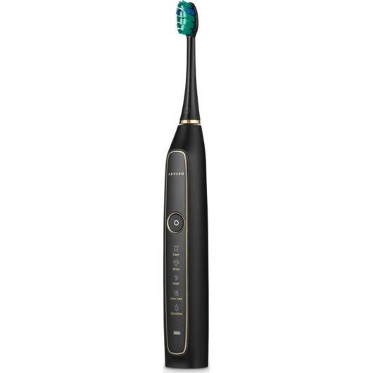 Cepillo de Dientes Sónico Seysso Gold Black 5 Modos 3 Cabezales Temporizador Estuche