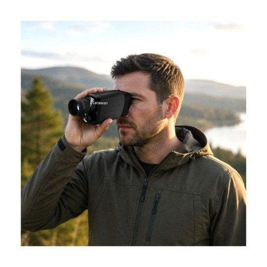 Monocular Visão Noturna Karawan 16x HD 1080p Câmara 48MP Recarregável